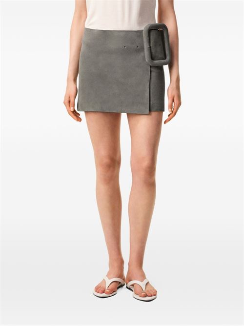 Miniskirt with belt AMI PARIS | FSK464LH00590516